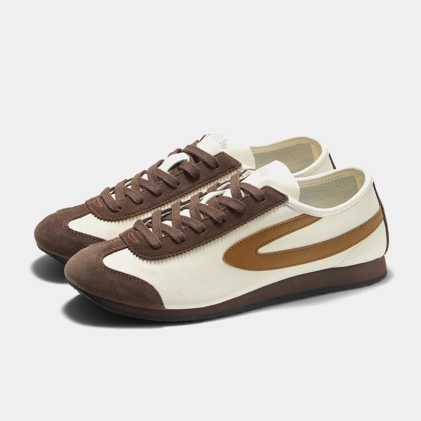 Norman Walsh Palm shoe in Reddish and Brown, featuring premium full-grain leather and suede textures with a durable rubber sole.